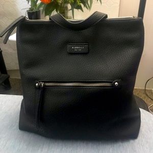 Fiorelli Black Leather Backpack